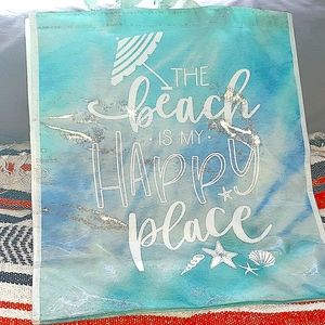 LARGE Recyclable Beach-themed Shopping Bag